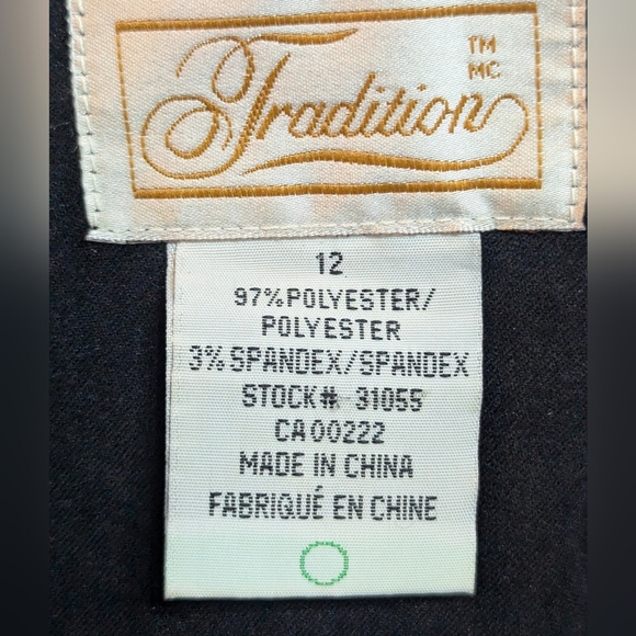 Vintage 90s Black and Bold Red Blazer Structured Gold Details - Picture 6 of 6